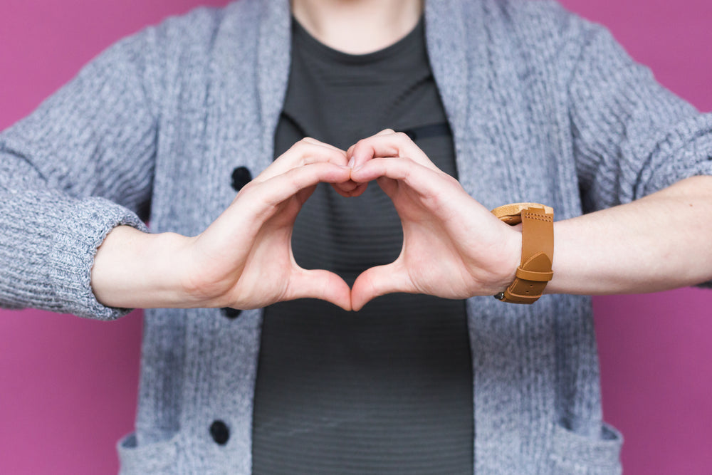 heart hands in front