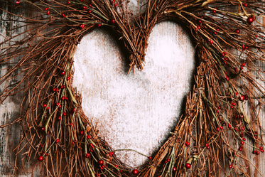 heart shaped holiday wreath