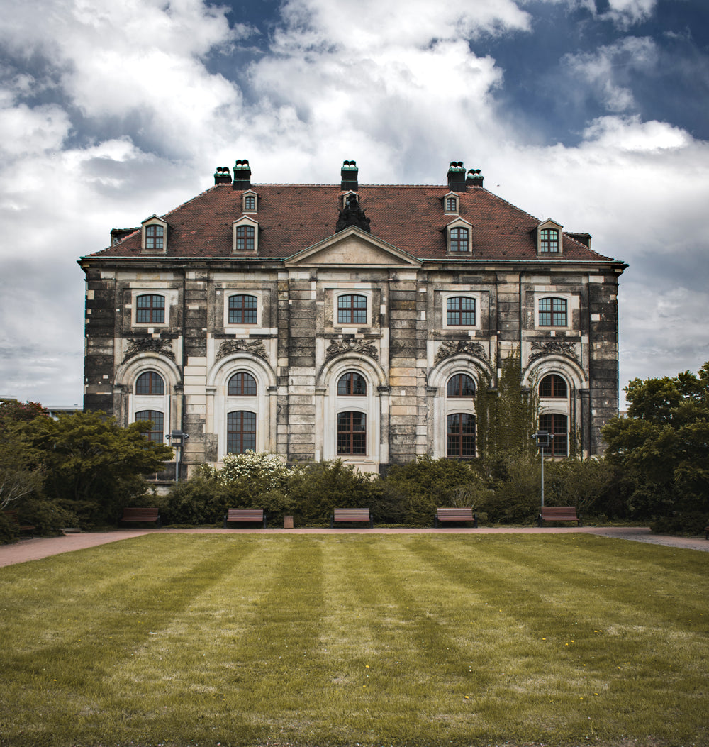 heritage building with cloudy sky