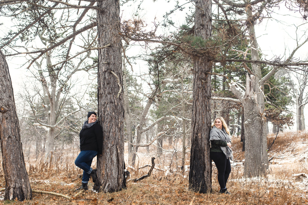 hide and seek in a frosty forest