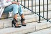 high heels on steps