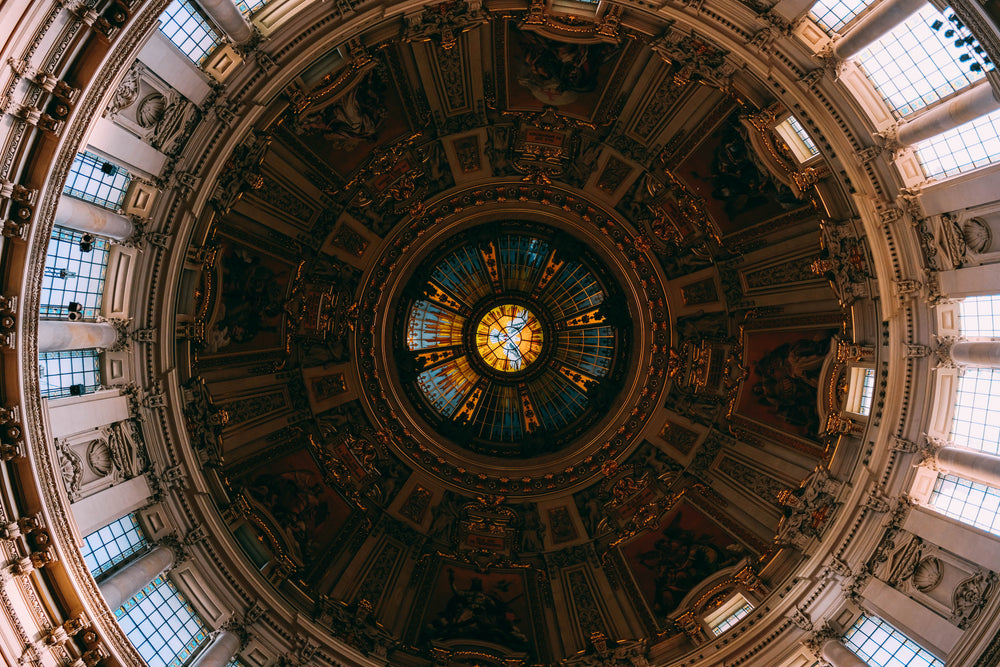 highly decorated church dome