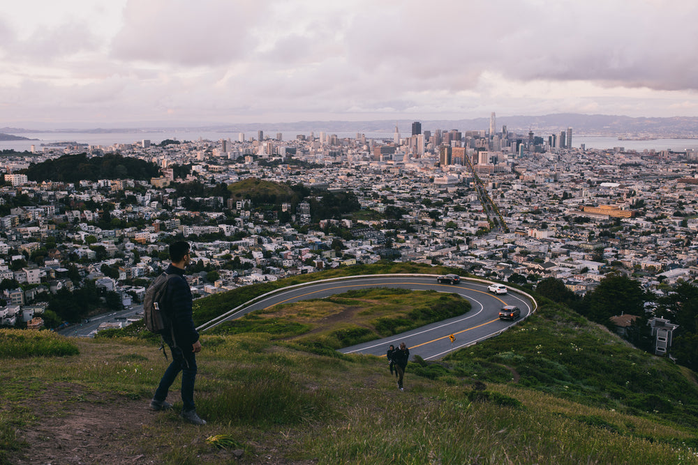 hiking beside san francisco