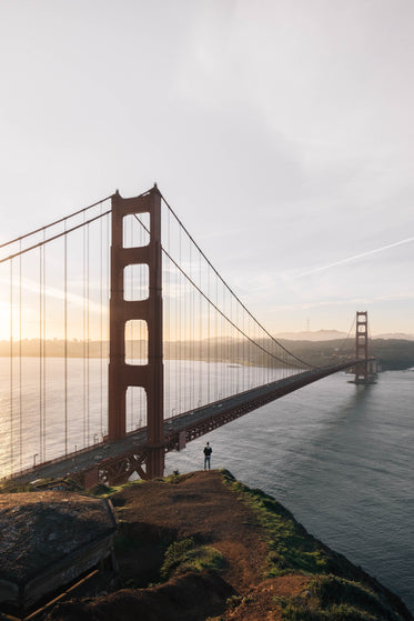 hiking by golden gate bridge