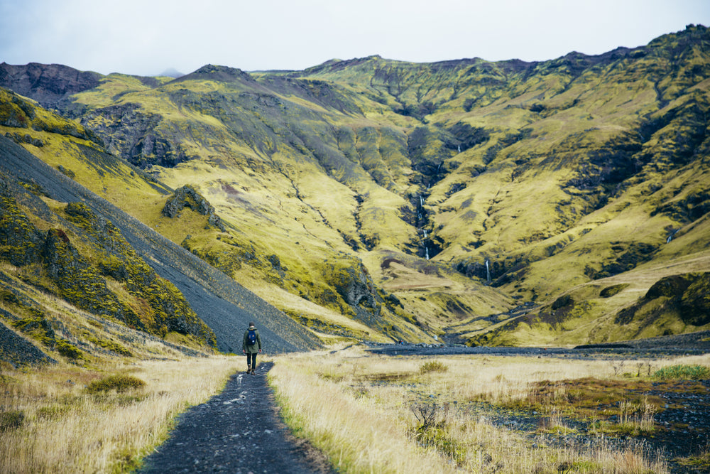 hiking green fields & hills