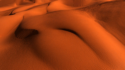 Hills Of Vibrant Orange Sand And Wavy Texture