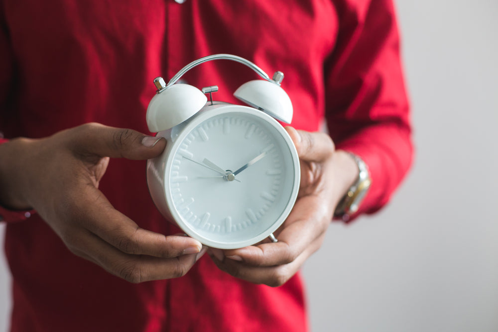 holding clock