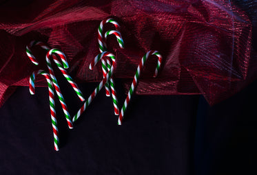 holiday candy canes with decor