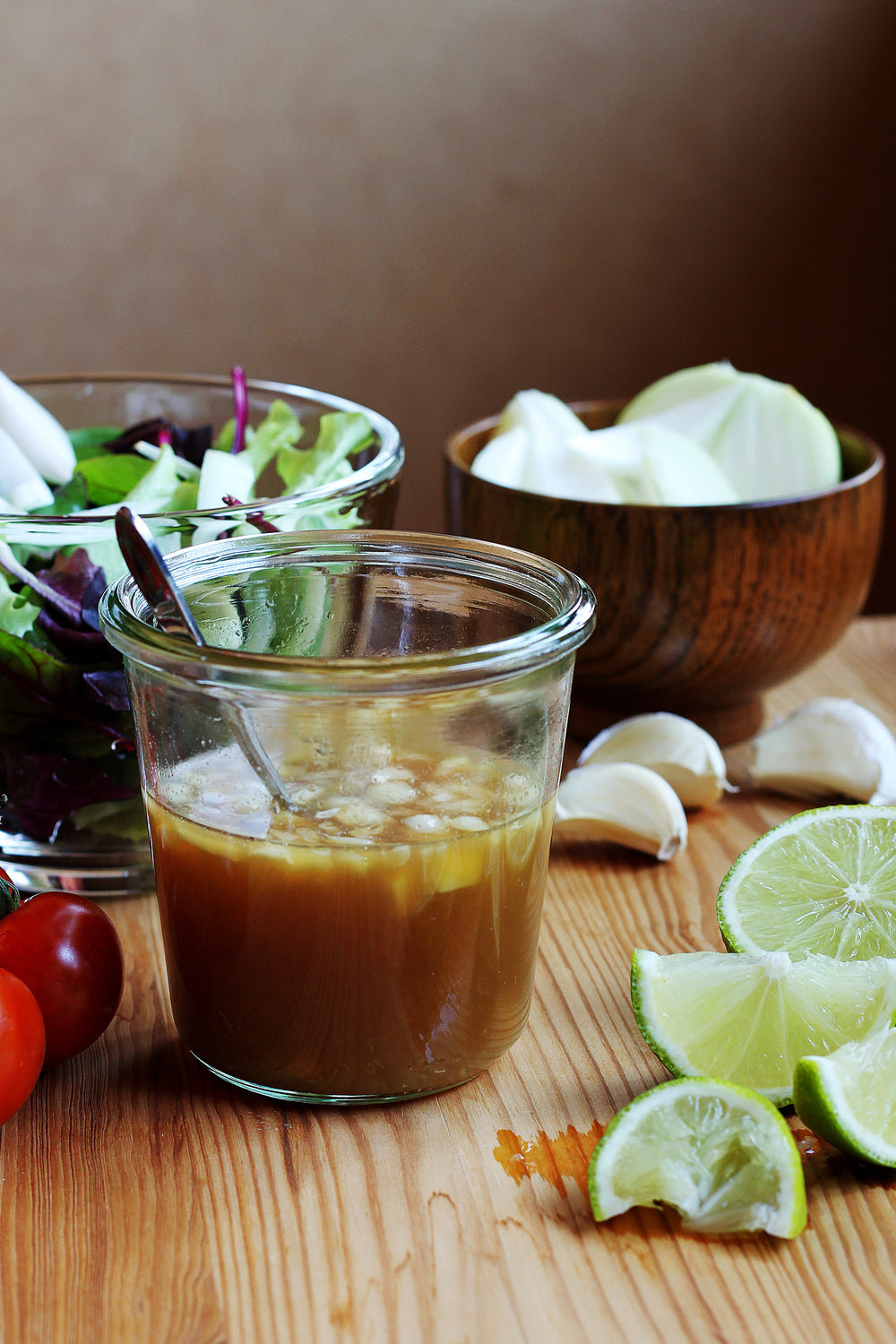 home made garlic salad dressing