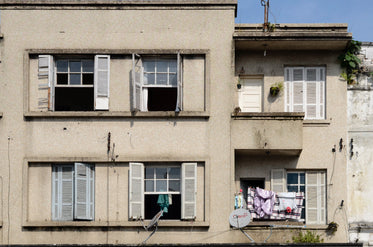 home with open windows