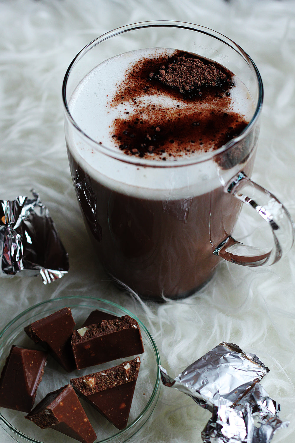 hot chocolate dark cocoa