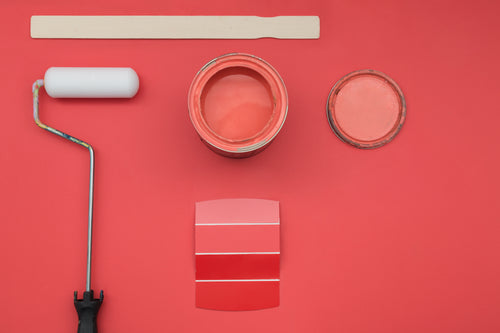 hot pink and reds house paint