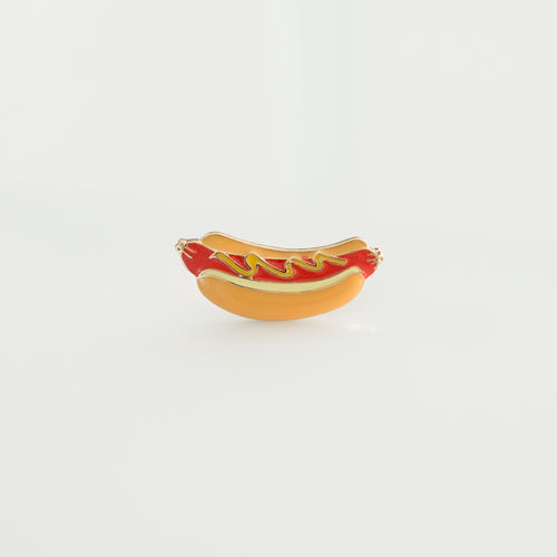 hotdog hard enamel lapel pin