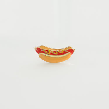 hotdog hard enamel lapel pin