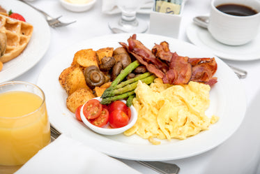 hotel room service classic breakfast