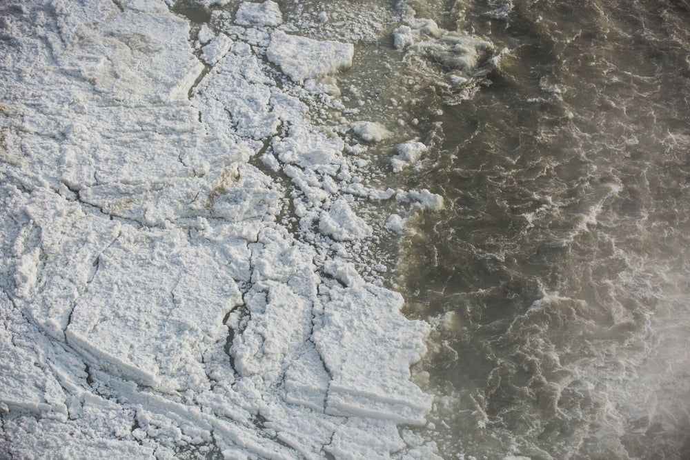 ice and snowy waters