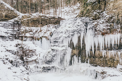 icy waterfall