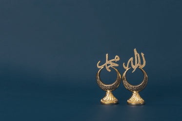 islamic ornaments on dark blue