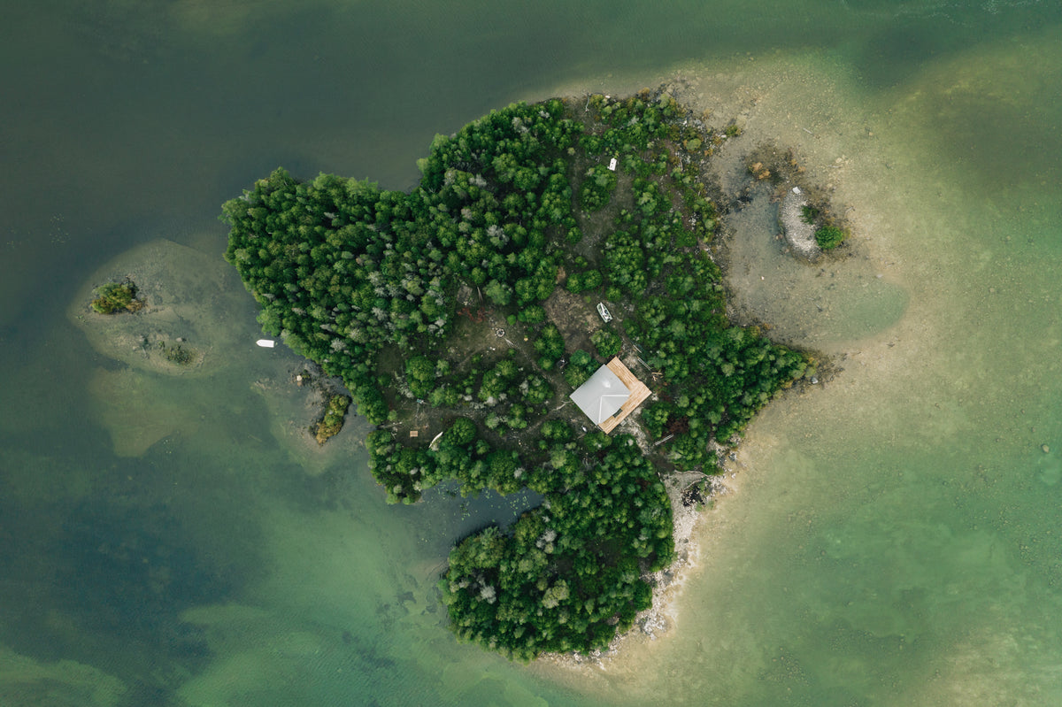 isolated island home from home