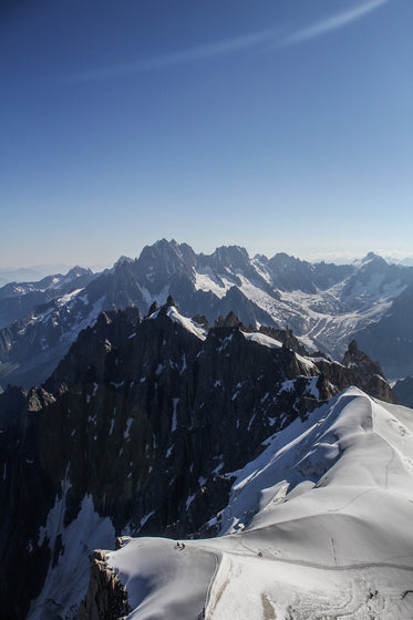 jagged snowy mountain peaks