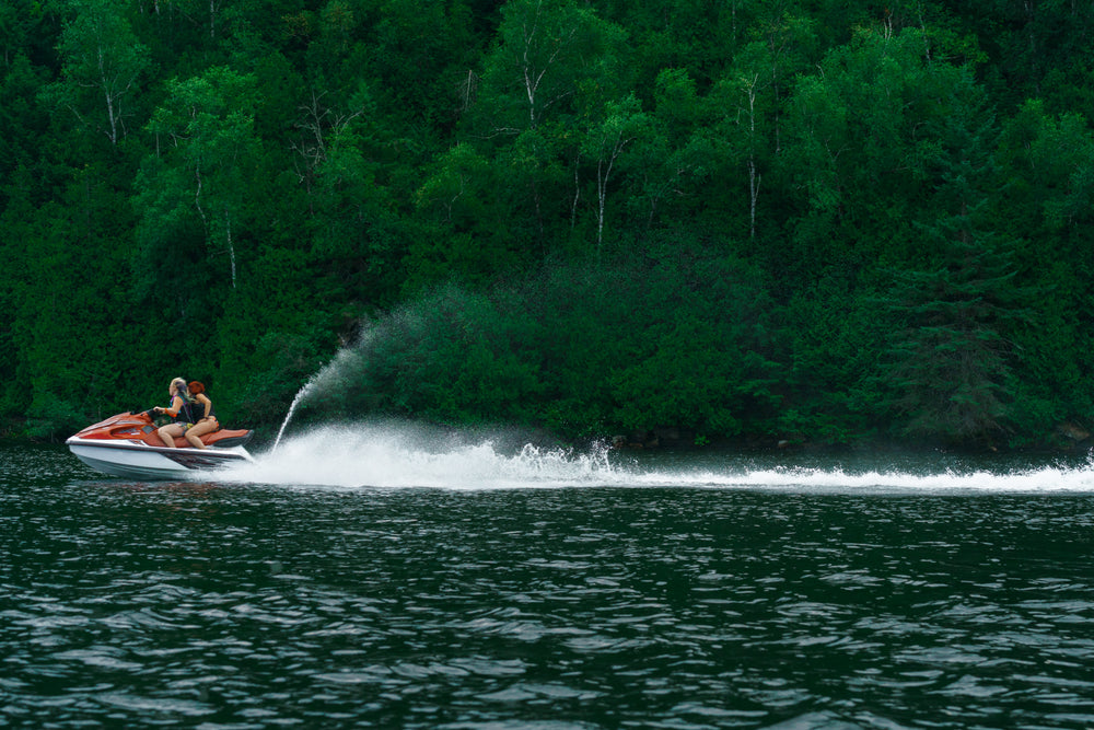 jet ski on lake