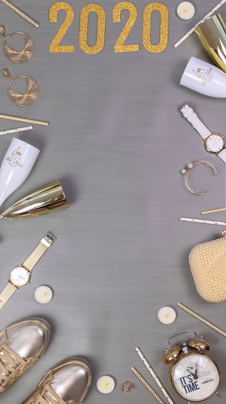 Jewellery, Champagne Flutes, A Clock And The Numbers 2020
