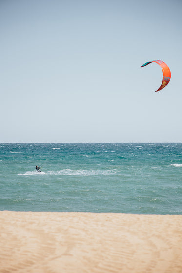 kite surfer in action
