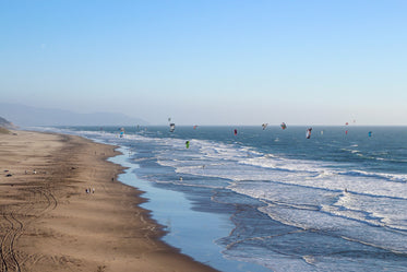 加利福尼亚海滩上的风筝
