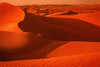 Landscape Of Sandy Wavy Texture In The Desert