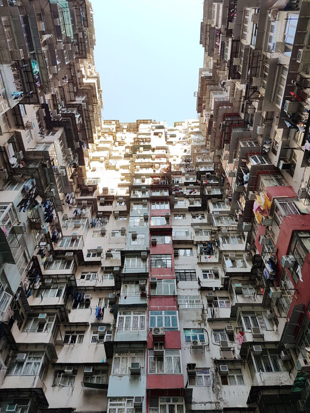 large apartment complex and blue sky