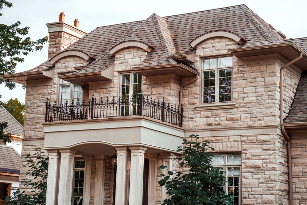 large house with balcony