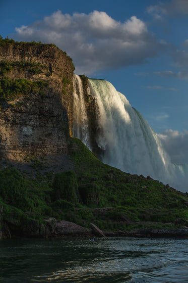 last light on waterfall