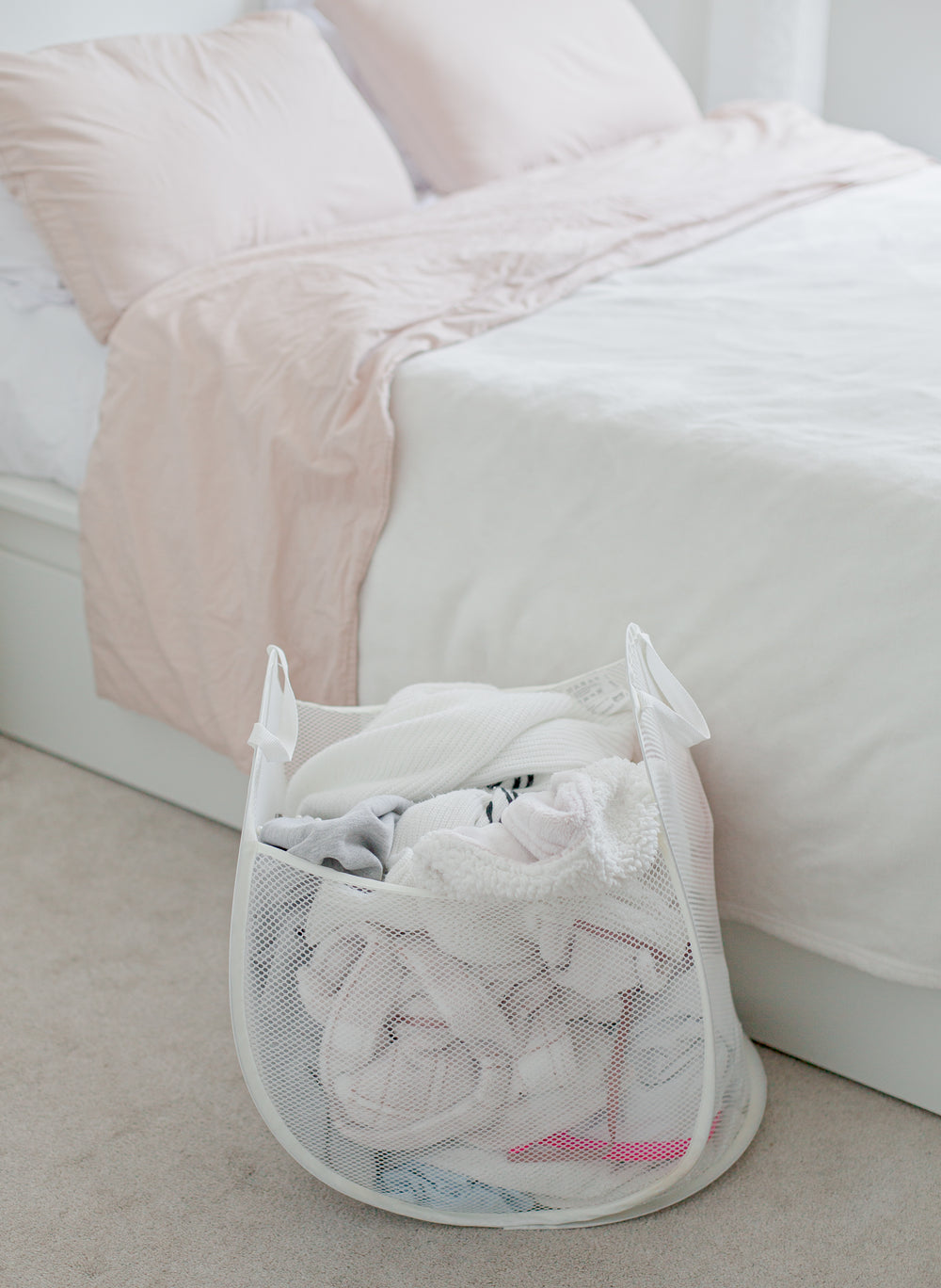 laundry basket ready to be washed