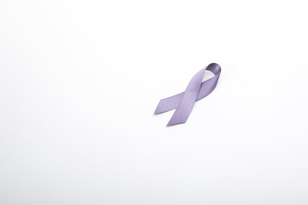 lavender purple ribbon angle