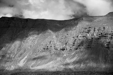 layered mountain side