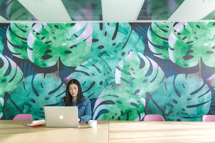 Leaf Wall Mural Office