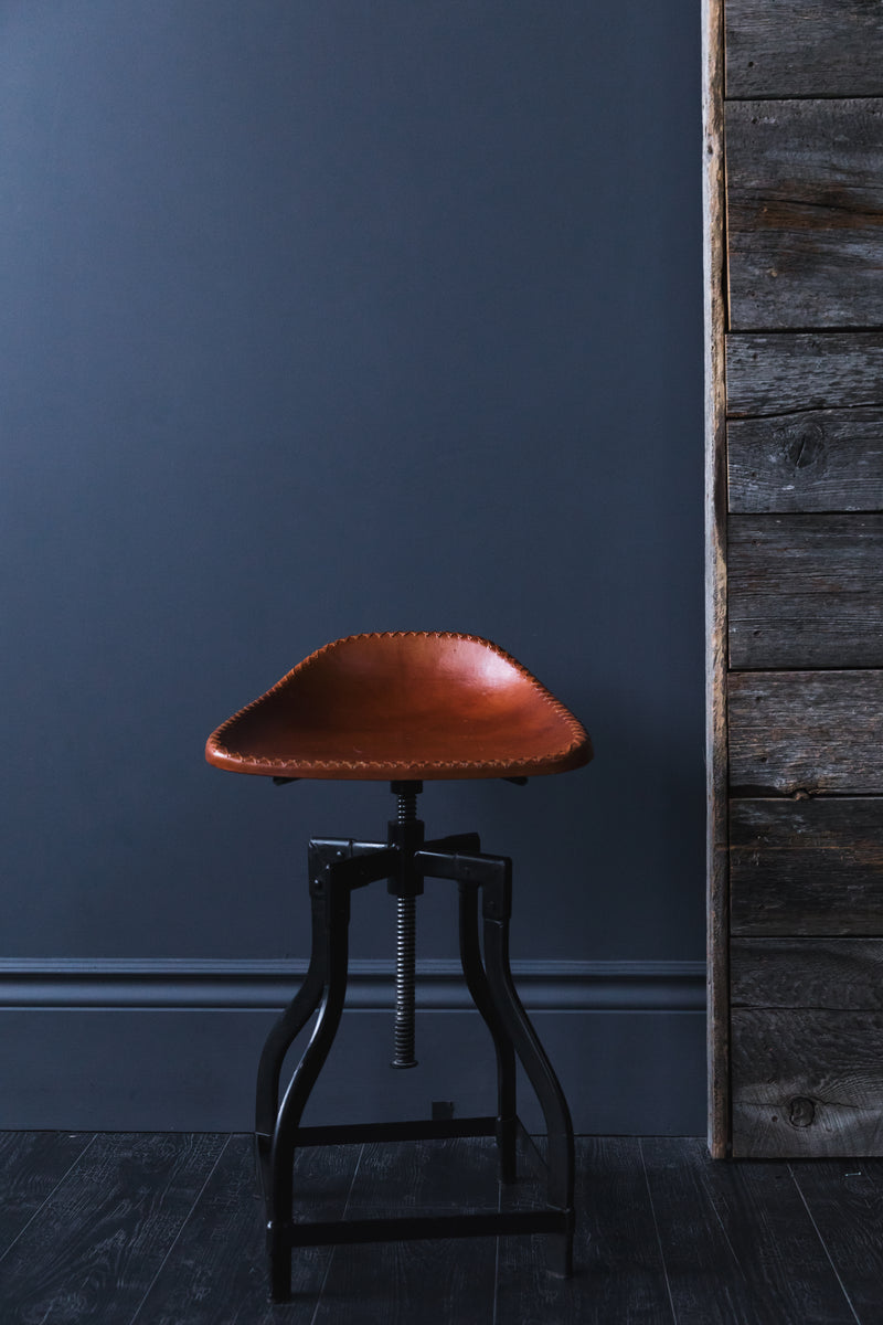 Image of Modern - leather seat stool