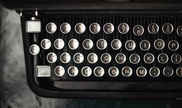 letter keys on a typewriter