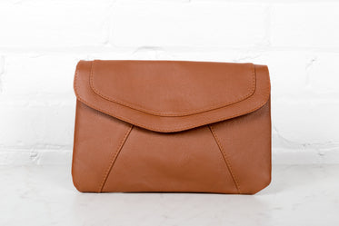 light brown clutch