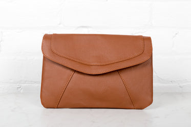 light brown clutch