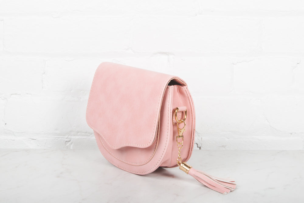 light pink purse