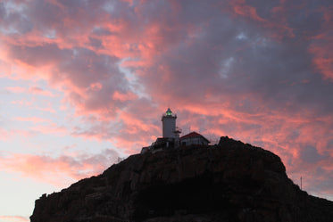 lighthouse on summers eve