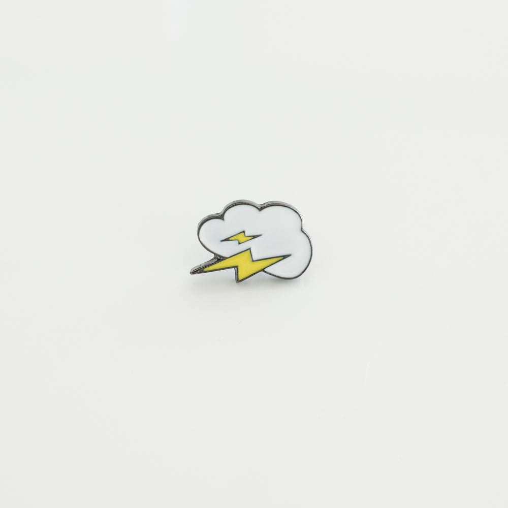 lightning hard enamel lapel pin