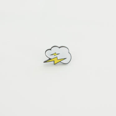 lightning hard enamel lapel pin