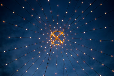 Free Light Strings At Night Photo — High Res Pictures