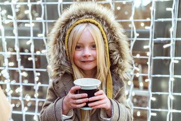 Picture of Little Girl Hot Cocoa — Free Stock Photo
