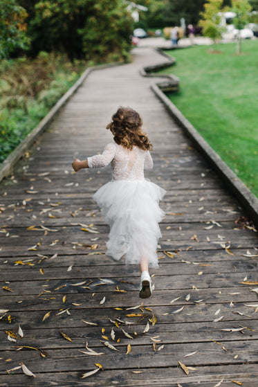 little girl in a fancy dress