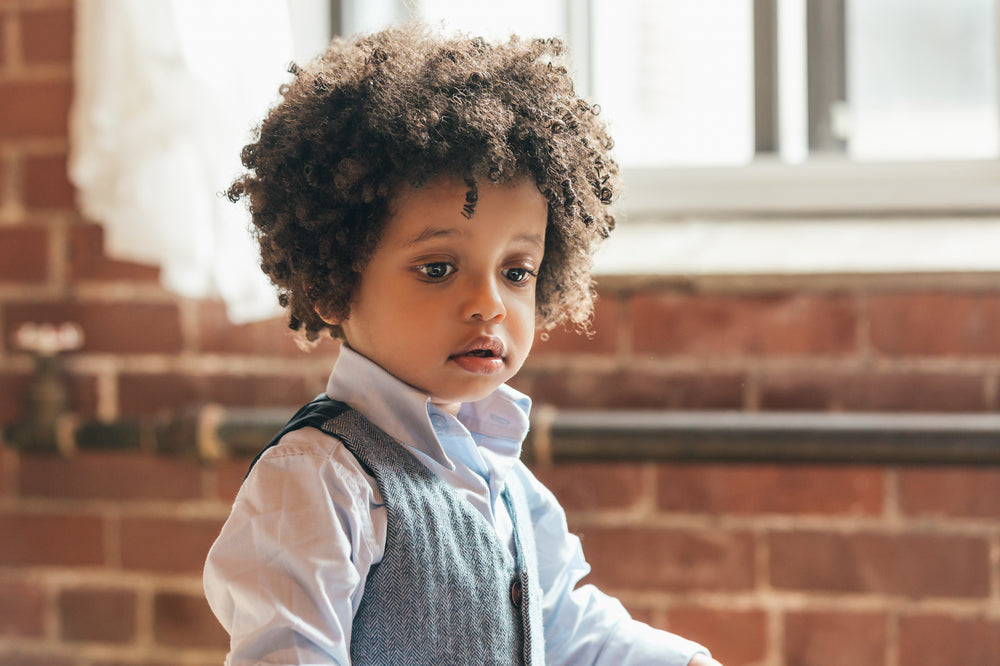 little young boy with great hair