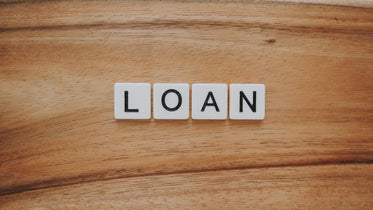 loan in letter tiles