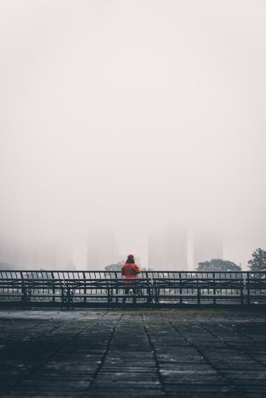 looking at a foggy city